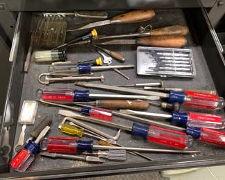 a lot of hand tools - mostly Craftsman
