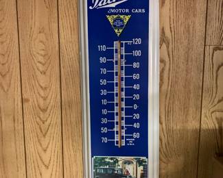 its not old but it will be someday - reproduction metal Packard advertising thermometer 