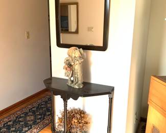 Hallway stand with wall mirror