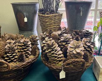 BASKETS AND PINE CONES
