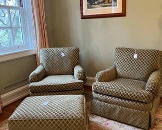 NICE CHAIRS AND OTTOMAN
