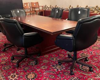 THERE ARE TWO OF THESE CONFERENCE TABLES