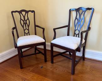 PAIR OF TWO ARMCHAIRS