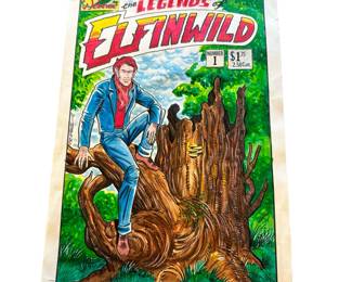 Comic Book Graphic Novel Art: Original Drawing for Cover Pat Gabriele 1987 The Legends of Elfinwild Number 1 Wehner