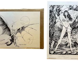 Comic Book Graphic Novel Art: Dragonrider 1984 Topless Woman with Sword A Heart So Savage 1994 Paresi Tigers Lady Cheetah Bikinie