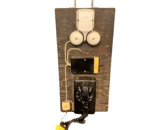 Rare Item! Bell Black Rotary Dial Telephone with White House Badge Installed at Wright Patterson AFB