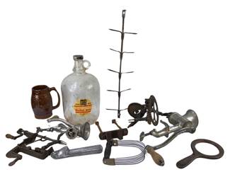 Primitive Kitchen Gadgets White Mountain Apple Peeler Batter Mixers Glass Jug Ceramic Beer Mug