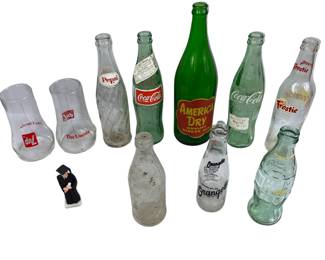 Vintage Soda Bottles Frostie Coca Cola Coke America Dry & More