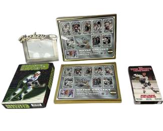 Hockey Memorabilia Wayne Gretzky IBM FLoppy Computer Game VHS Framed 92-93 Upper Deck Collages
