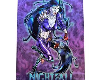 Comic Book Graphic Novel Art: Nightfall 1994 Poster John Meyers Neil Kowaleski Escape Comics in Thick Plastic Sleeve