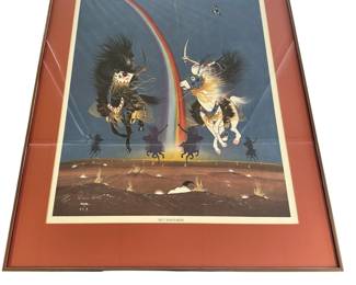 Sioux Rainmakers Horses Rainbow by Rance Hood 141/1500
