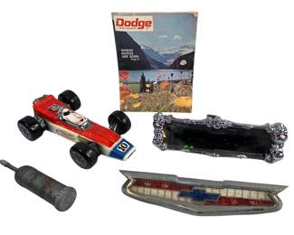 Automobile Decor Collectibles Ezra Brooks 1970 Indy Car Race Chevy Emblem Skull Rear View Mirror