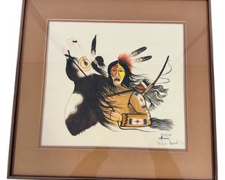 War Chief by Rance Hood Pencil Signed 90/1500