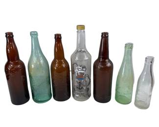 Beer Bottle Dainippon Terre Haute Delphos + Ship Bottle Light