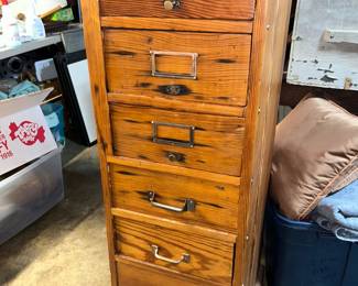 PINE FILE CABINET