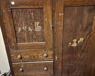 Vintage storage cabinet.