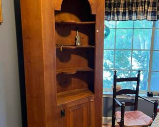 Hand crafted Robertson Furniture corner cabinet