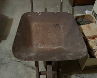 Antique wheelbarrow