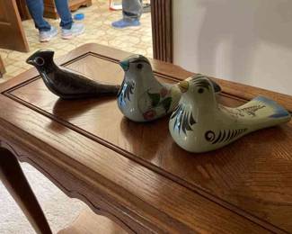 Vintage Mexican Bird Pottery 
