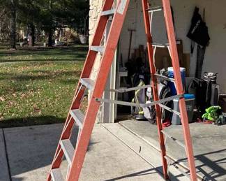 Fiberglass and Steel Ladder