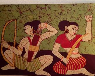 Batik Fabric Art 46 x 30