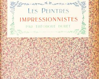 Theodore Duret (French, 1838-1927) Etchings on Paper, 1906, "Les Peintres Impressionnistes", H 10.5" W 8.25"