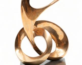 Antonio Kieff (Canadian/Spanish, B. 1936) Bronze Sculpture, Genius of Form, H 12.75" W 9"