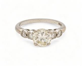 Brilliant Cut Diamond 1.5ct. Platinum , VS,K, Size 7 5.2g