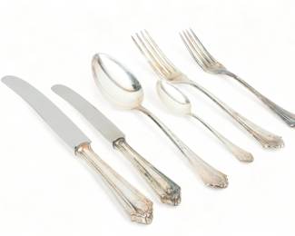 .800 Silver, Henckels, German Flatware, Dinner & Lunch for 12, 74t oz 72 pcs