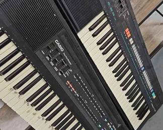 Two Casio Electric Keyboards