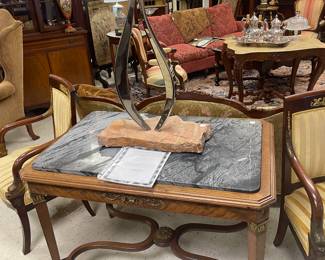 French Marble Top Table