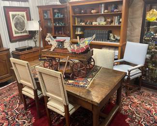 6 Baker Chairs SOLD
French  harvest table early 1800s