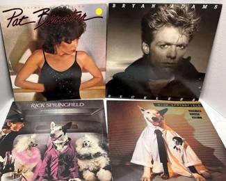 80s Rockers Pat Benatar, Bryan Adams, And 2 Rick Springfield Albums