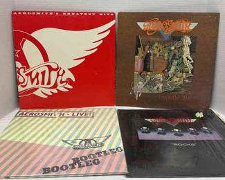 Aerosmith Greatest Hits, Toys In The Attic, Live Bootleg, And Rocks