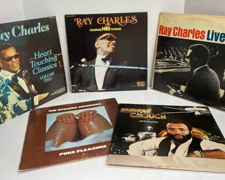 3 Ray Charles Records, Andra Crouch,  The Dynamic Superiors 