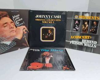 Johnny Cash Greatest Hits Vol 1, Concert Behind Prison Walls, Original Golden Hits Vol 1 Big River