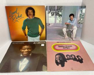 2 Lionel Richie Records, Al Green, Gladys Knight  The Pips 
