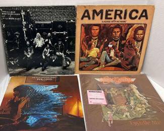 1970s Rock Albums Allman Brothers Band, America, Alan Parsons Project, And Aerosmith