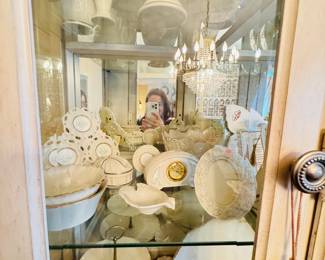 Lenox porcelain vases, dishes, dessert stands