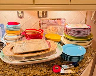 Lots of Serving platters & dishes