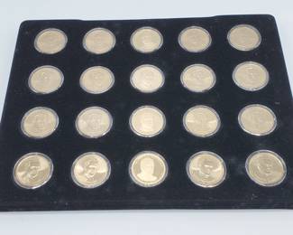 20 Presidential Dollars--uncirculated in Capsules
