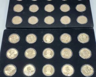 35 Presidential Dollars--uncirculated in Capsules
