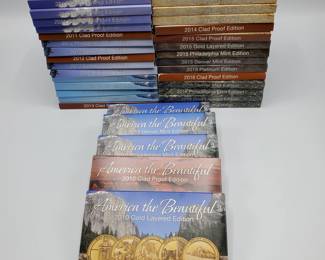 (35) 5-Coin Sets of Special State Quarters, 2010-2016, includes Gold & Platinum Layered -- 175 Quarters -- Great Gifts!!
