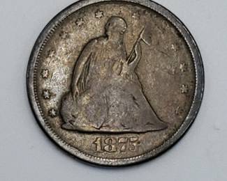 1875-S 20 Twenty Cent Piece
