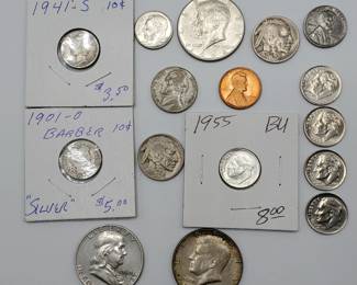 Misc. Lot -- 90% Silver, 40%, War Nickel, etc. Bid & Win!
