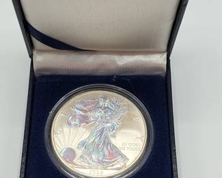 2009 Silver American Eagle - Hologram, in Gift Box
