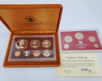 1975 Cook Island Coins & 1976 Costa Rica Coins
