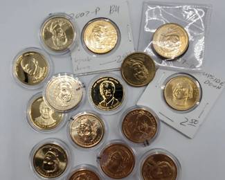 15 Presidential Dollars -- Various Dates/Mints
