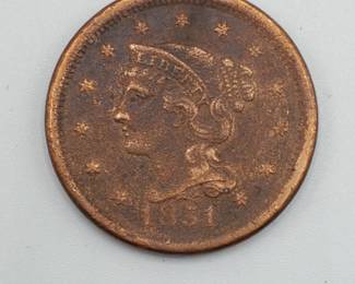 1851 Large Cent
