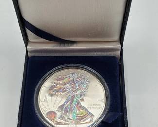 2009 Silver American Eagle - Hologram, in Gift Box

